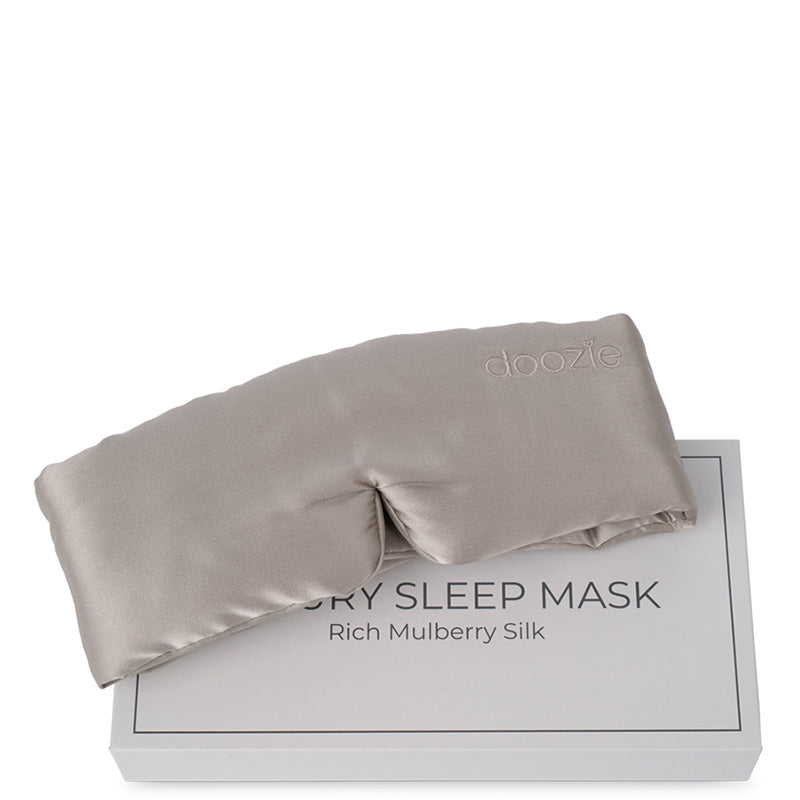 Doozie Luxury Sleep Mask, Pearl Grey