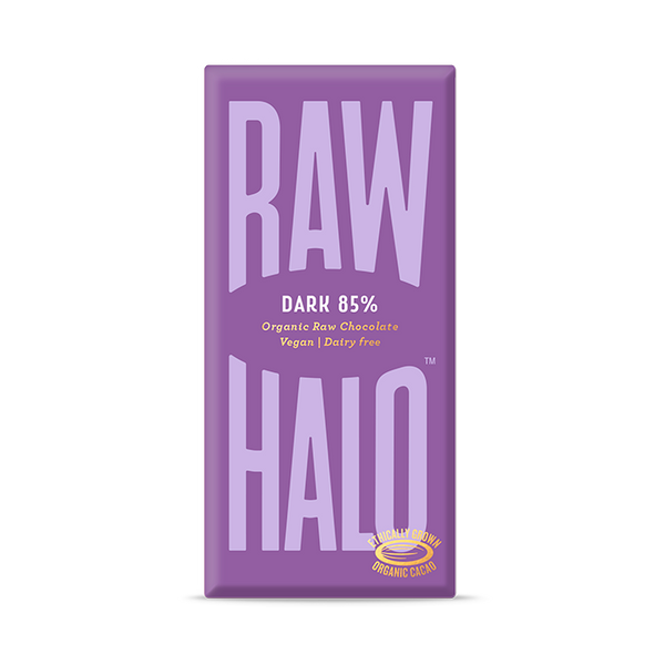 Raw Halo Chokolade, Pure Dark 85%, Øko, Raw, 70 gr.
