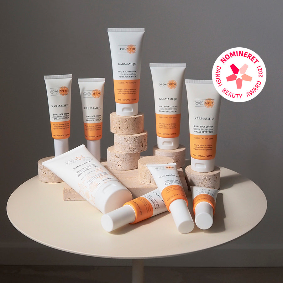 Karmameju Pre / Aftersun Serum-lotion, 100 ml.