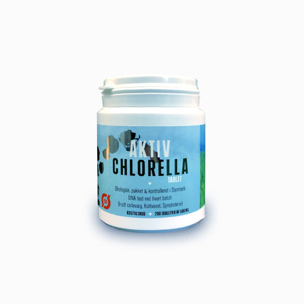 Aktiv Chlorella Tabletter Ø, 200 tabletter af 500 mg