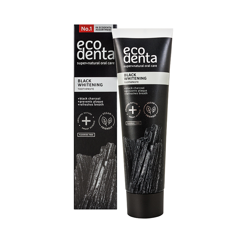 EcoDenta  Black Whitening toothpaste, 100 ml.